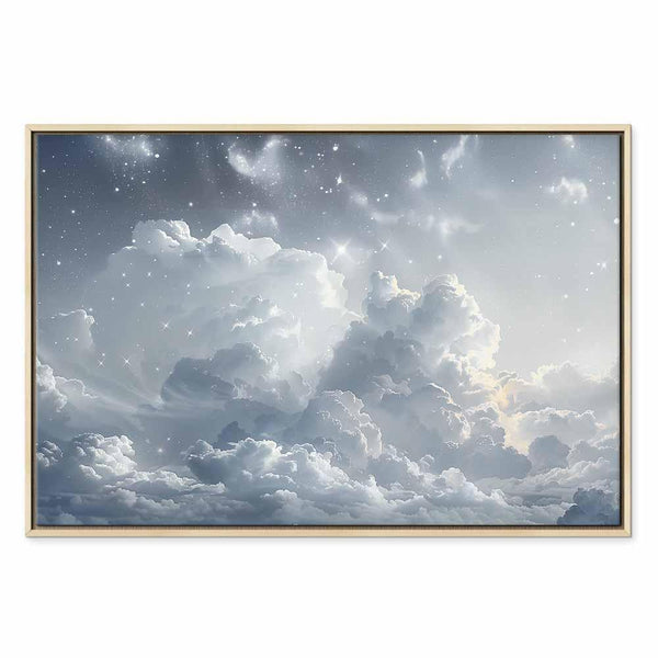 Quadro - Astral Calm: Stars Scattered Over Delicate Clouds