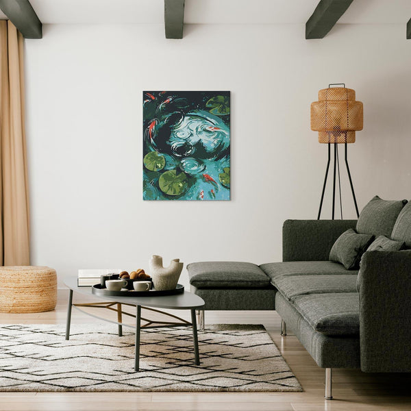 Quadro fai da te - Menufary and koi carp