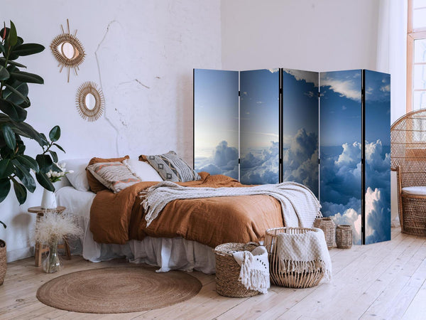 Paravento - Aerial Landscapes: Rays Illuminating Fluffy Cloud Formations
