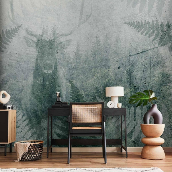 Carta da parati - Deer in Ferns - Third Variant
