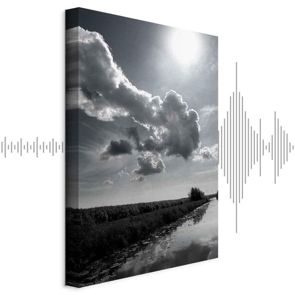 Quadro - Sun Over Clouds (1-part) - Sky Reflection in Water Field