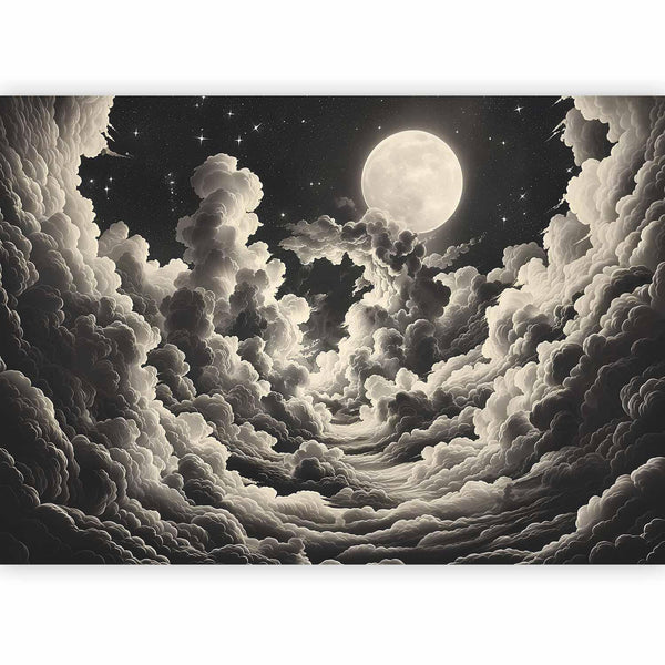 Carta da parati - Moon and Stars Singing Among the Great Clouds