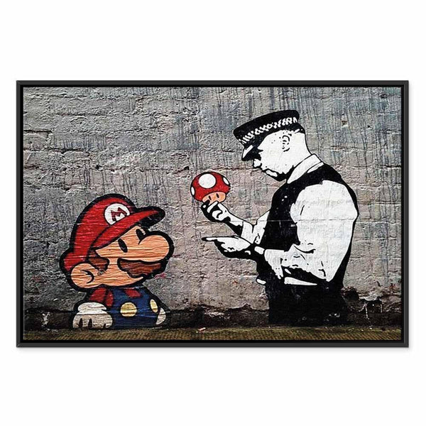 Quadro - Mario and Cop by Banksy