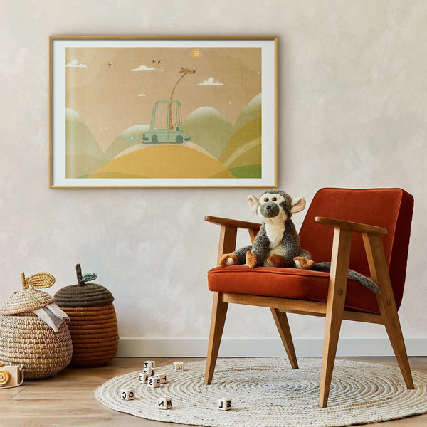 Poster - Traveling Giraffe