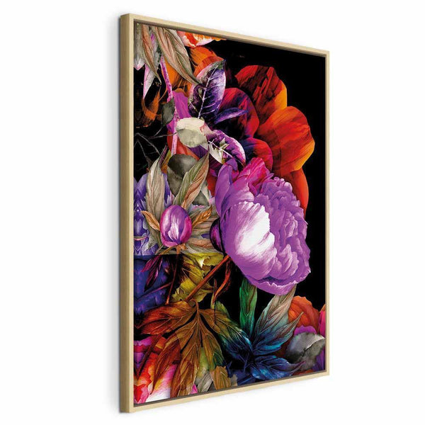 Quadro - Nature in Summer Hues (1-part) - Flower Garden of Inspiration