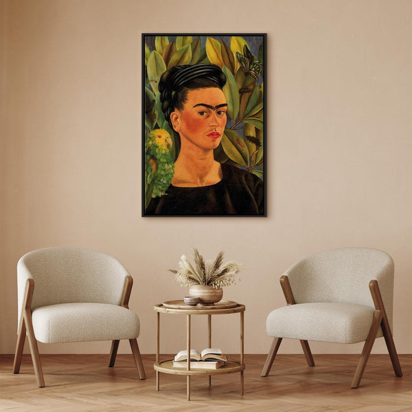 Quadro - Frida Kahlo – Self-Portrait with Bonito