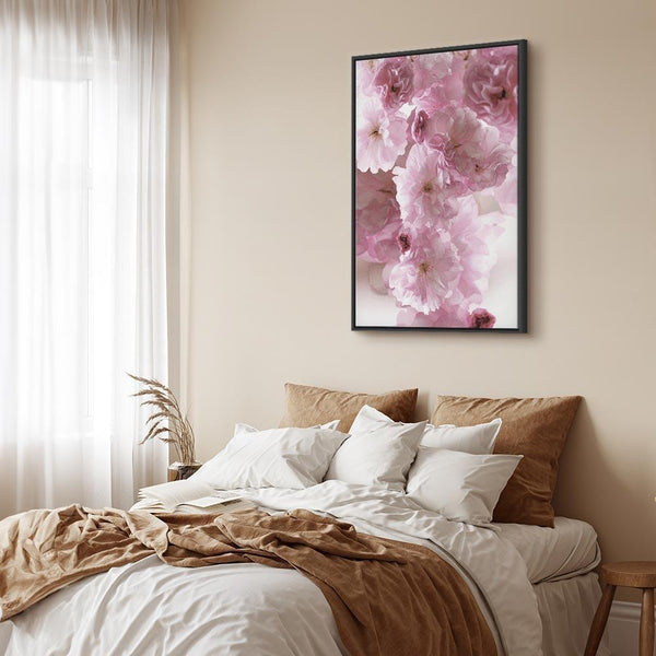 Quadro - Flowery Glamour (1-part) - Flower Petals in Shades of Pink