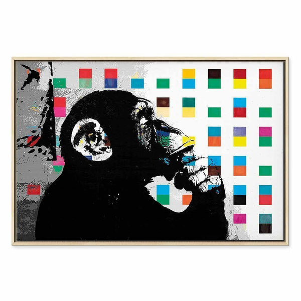 Quadro - Banksy The Thinker Monkey