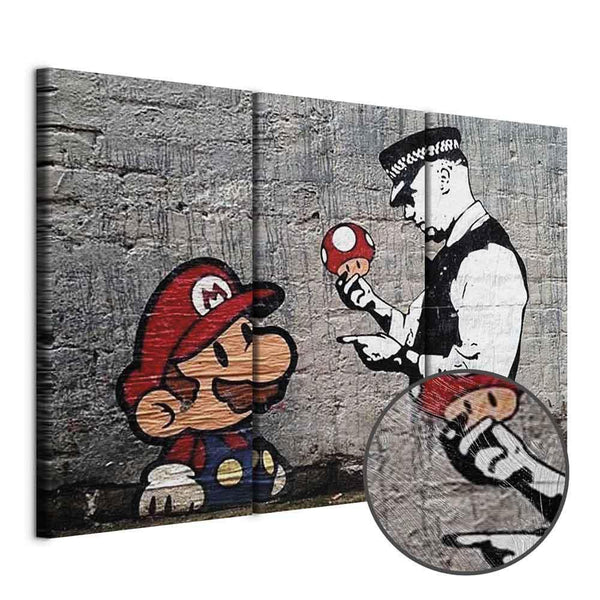 Quadro - Super Mario Mushroom Cop by Banksy