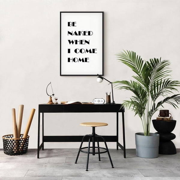 Quadro - Homecoming (1-part) - Black and White English Inscriptions