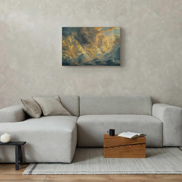 Quadro - Last Breath of the Day: Clouds Illuminated by Evening Glow