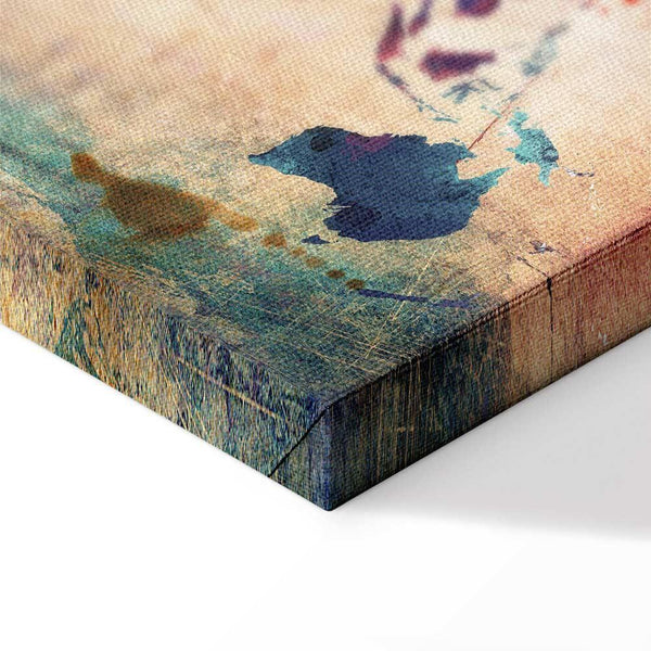 Quadro - Rainbow Map (triptych)