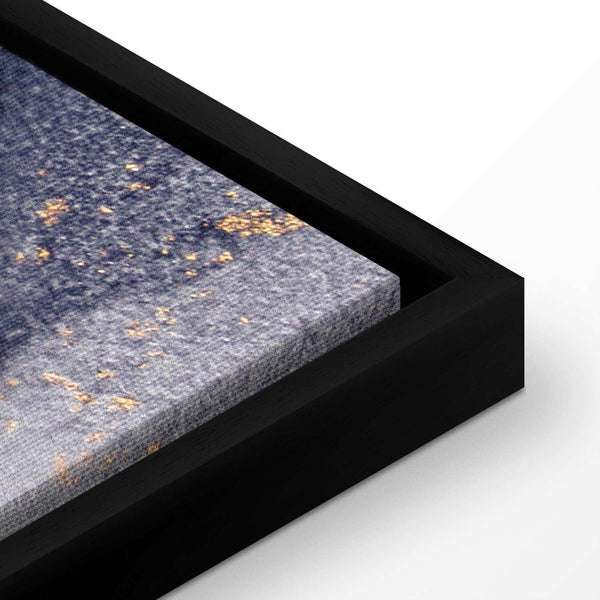 Quadro - Marble and navy blue – abstract textured pattern inspired by the starry sky