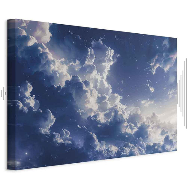 Quadro - Starry Clouds and Delicate Light Over a Corner of the Sky