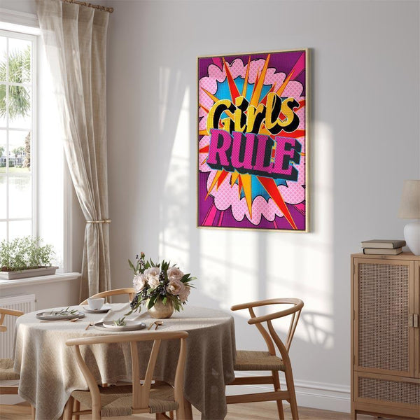 Quadro - Energy of Colors (1-part) - English Text on Colorful Background