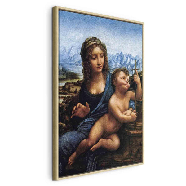 Quadro - Leonardo da Vinci – Madonna With a Distaff
