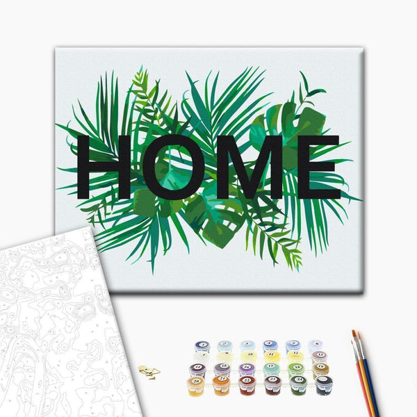Quadro fai da te - Home on the Leaves