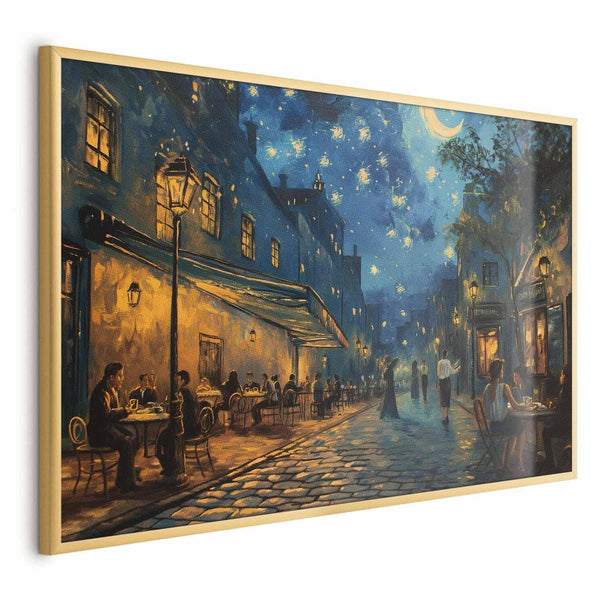 Poster - Paris street – a painting inspired by Vincent van Gogh's style