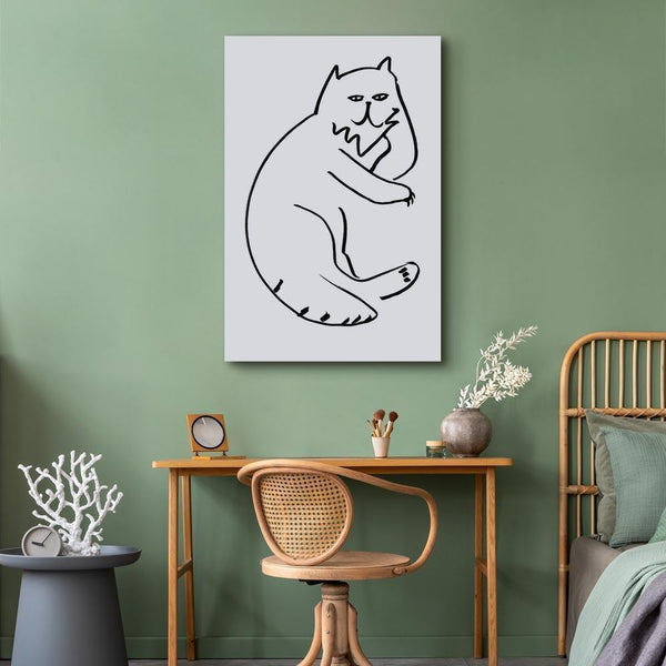 Quadro - Cat Relaxing (1 Part) Vertical