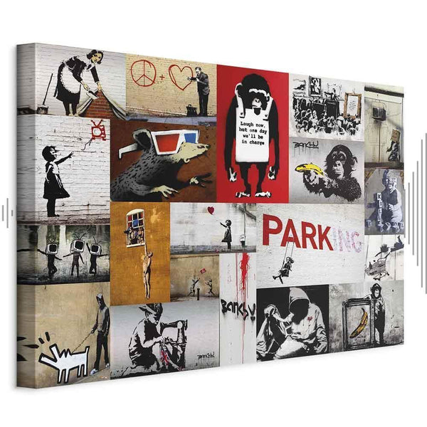 Quadro - Banksy - collage
