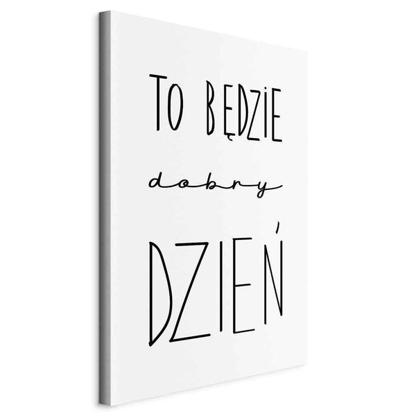 Quadro - Art of Words (1-part) - Inspirational Black Text on White