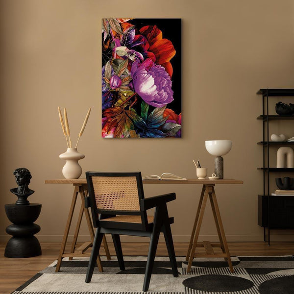 Quadro - Nature in Summer Hues (1-part) - Flower Garden of Inspiration