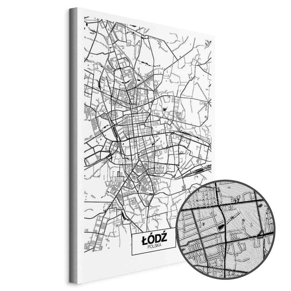 Quadro - City Plan: Lodz (1 Part) Vertical