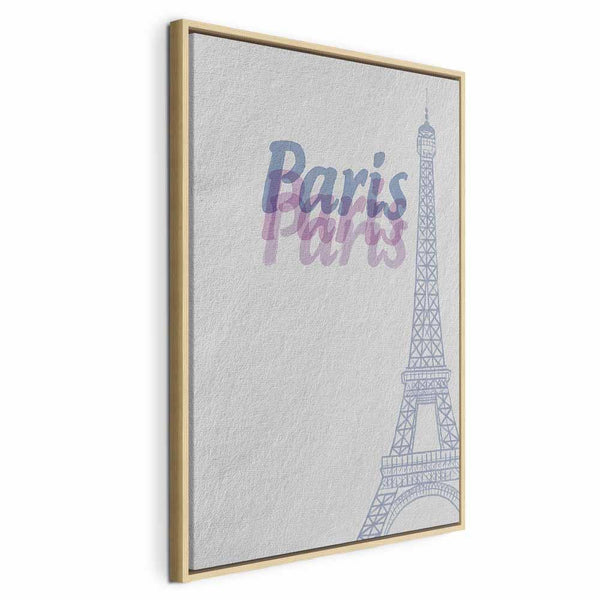 Quadro - Paris in Watercolours (1 Part) Vertical