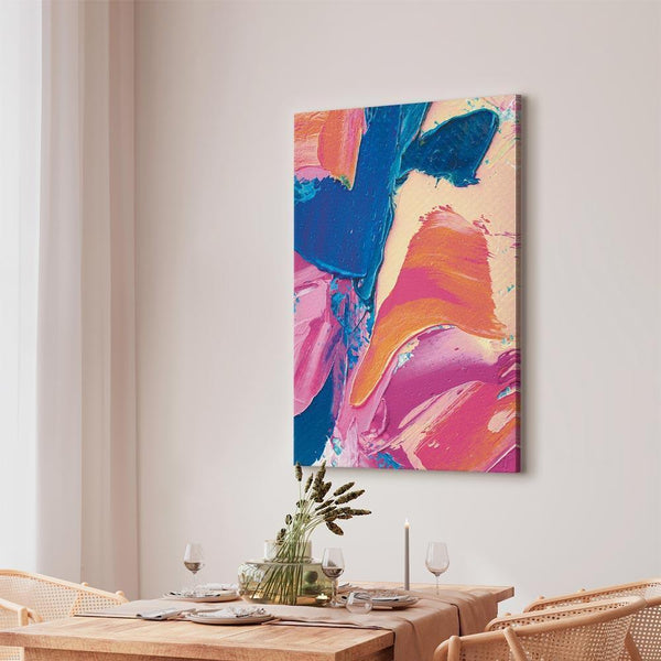 Quadro - Energetic Shapes - Dynamic Oil Paint Composition on Canvas