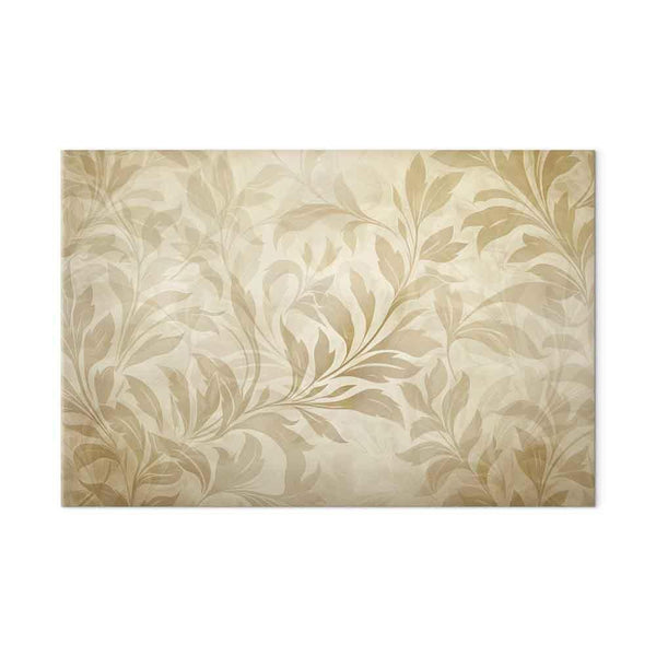 Quadro - Botanical Motif with Leaves and Vines in Sand Colors