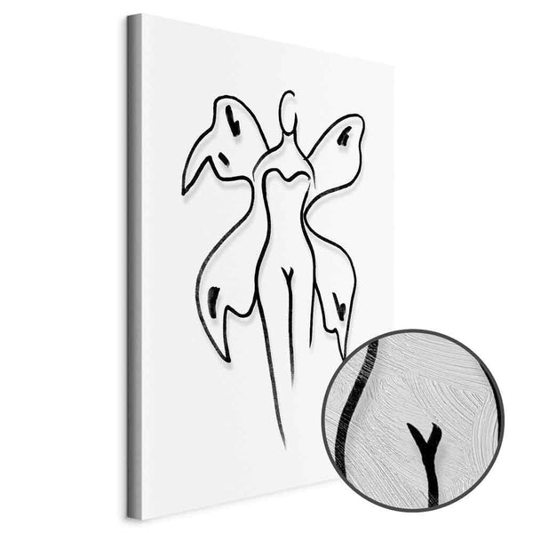 Quadro - Butterfly Woman (1 Part) Vertical