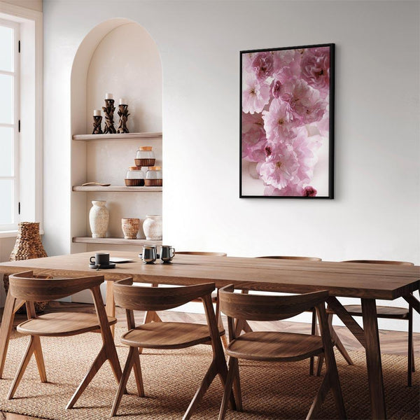 Quadro - Flowery Glamour (1-part) - Flower Petals in Shades of Pink