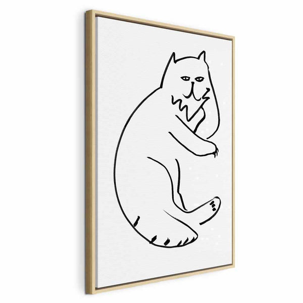Quadro - Cat Relaxing (1 Part) Vertical