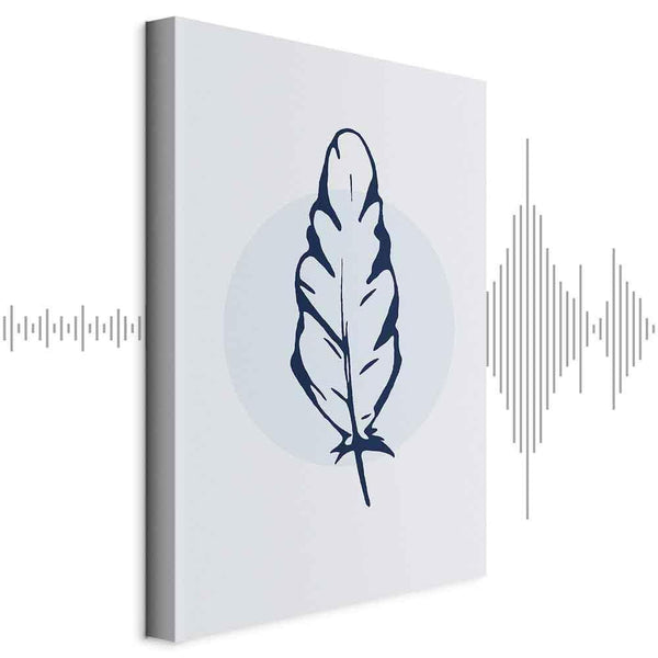 Quadro - Blue Feather (1 Part) Vertical