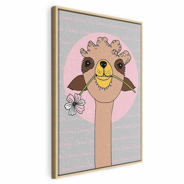 Quadro - Happy Llama (1 Part) Vertical