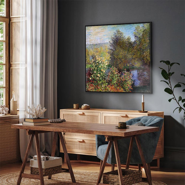 Quadro - Claude Monet – Coin de jardin à Montgeron