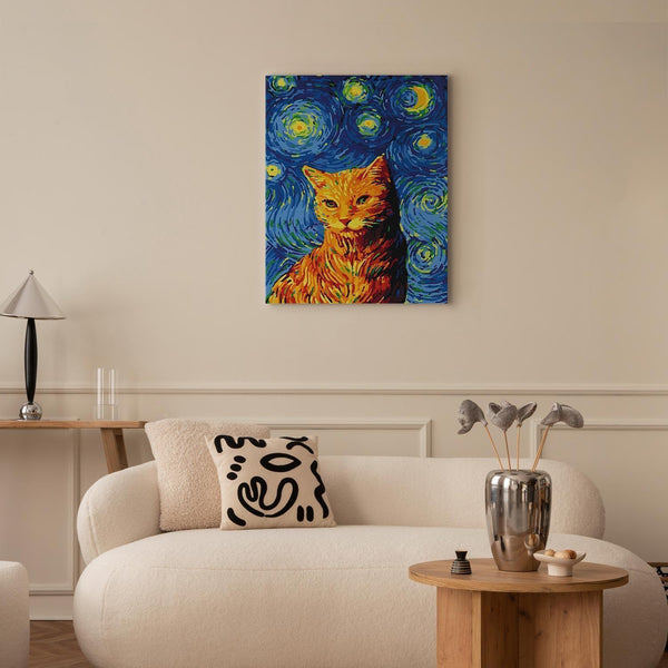 Quadro fai da te - Van Gogh's cat