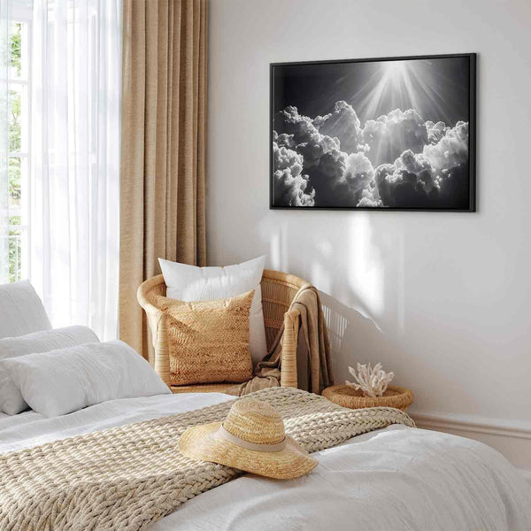 Quadro - Hope in the Clouds: Inspiring Rays of the Sun – Awaken Emotions