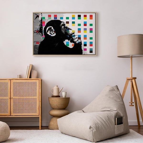 Quadro - Banksy The Thinker Monkey