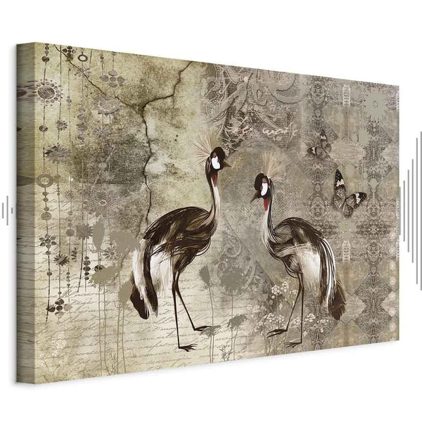 Quadro - Retro Cranes (1 Part) Wide
