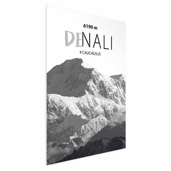 Poster - Majestic mountain peak Denali mountain crown mountain landscape