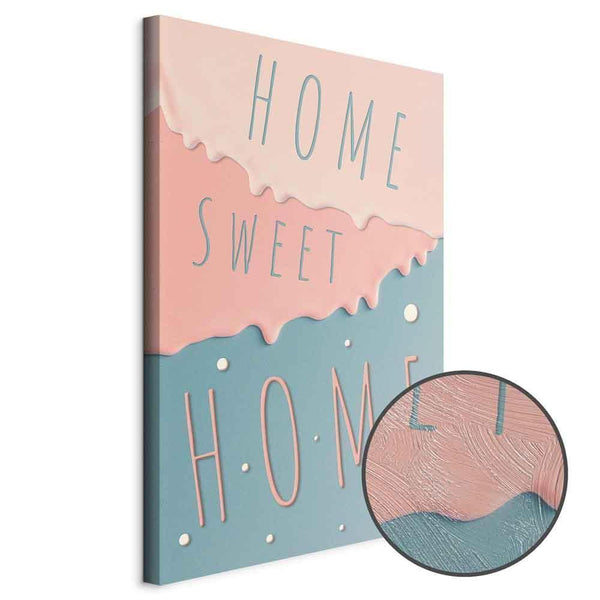 Quadro - Inscriptions: Home Sweet Home (1 Part) Vertical