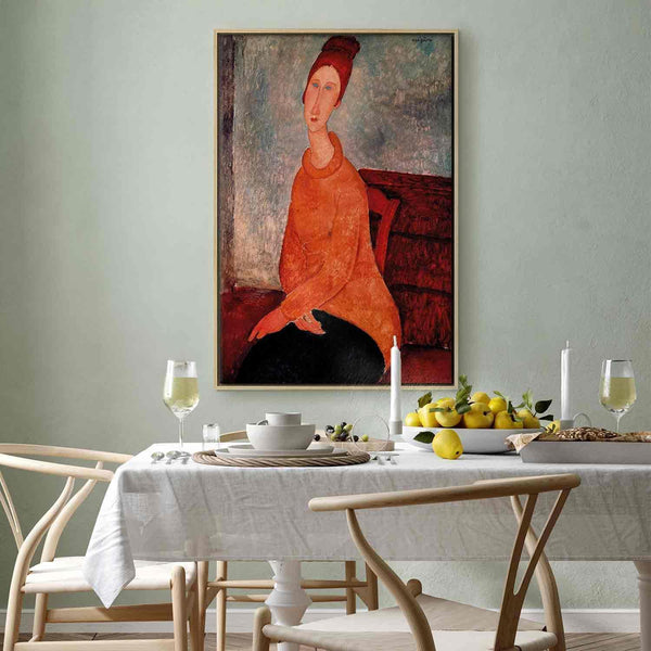 Quadro - Amedeo Modigliani – Jeanne Hebuterne in a Yellow Sweater