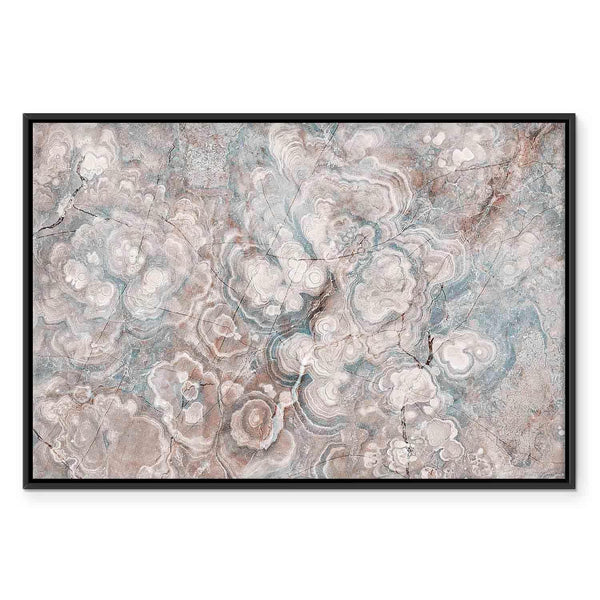 Quadro - Marble flowers – natural stone structure in pastel colours