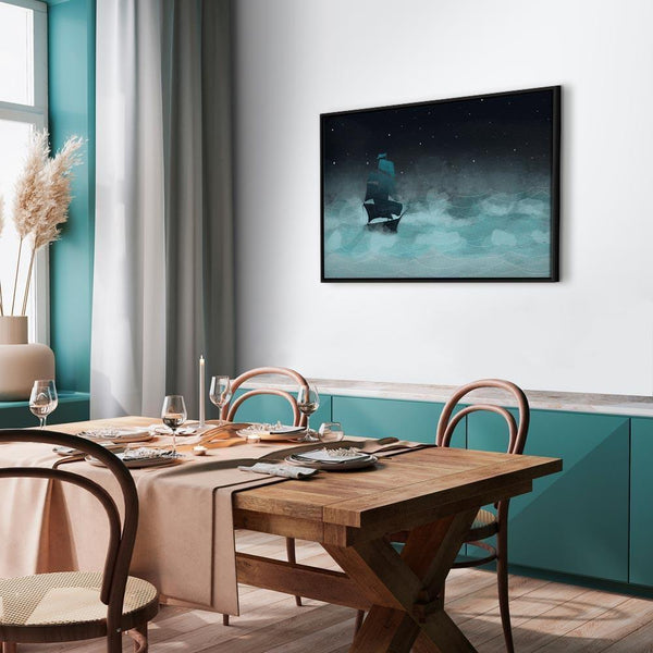 Quadro - Night Waves (1 Part) Wide - Second Variant