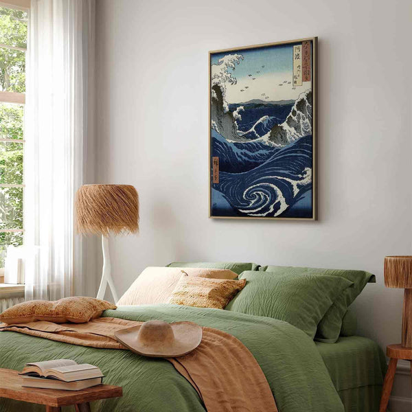 Quadro - Utagawa Hiroshige – View of the Naruto whirlpools at Awa