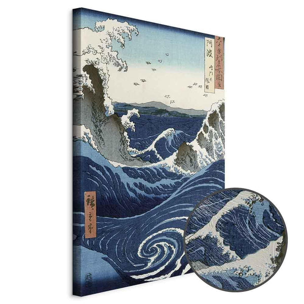 Quadro - Utagawa Hiroshige – View of the Naruto whirlpools at Awa