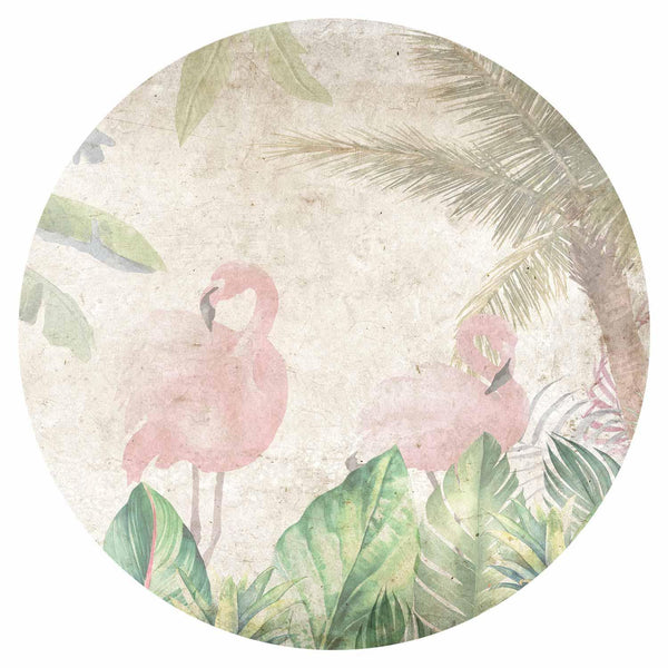 Carta da parati rotonda - Birds in the jungle