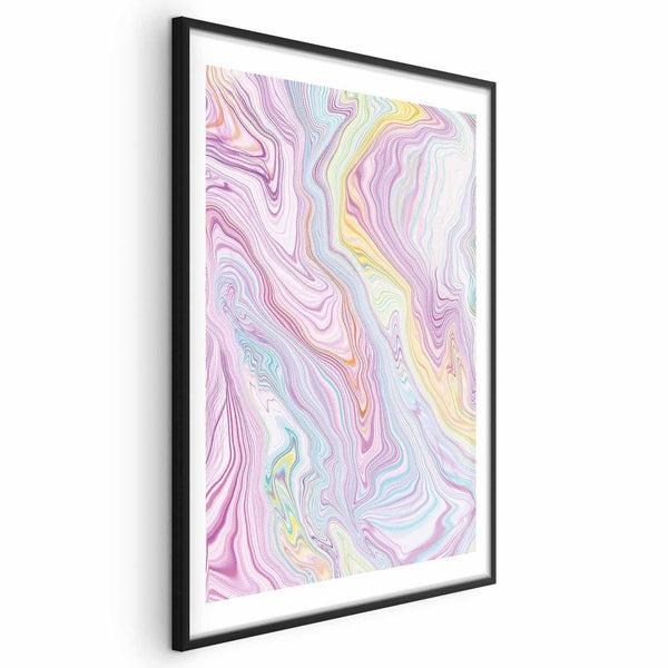 Poster - Colorful Dream - abstract shapes in pastel shades