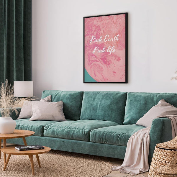 Quadro - Pink Earth, Pink Life (1 Part) Vertical